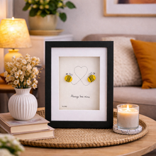 Load image into Gallery viewer, “Always Bee Mine” Pebble Art Frame – Cute Romantic Gift