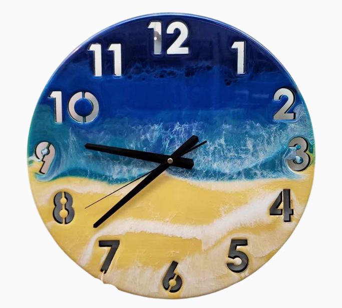 50cm Wood & Resin Clock Workshop 8th Sept 6pm to 7.30pm