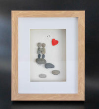 Load image into Gallery viewer, Couple Pebble Art Frame – “Love” Romantic Gift