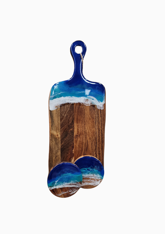 42cm Wood Board and Coasters Workshop  21st July  6pm to 7.30pm