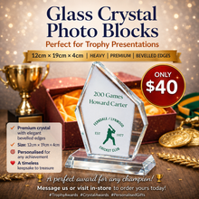 Load image into Gallery viewer, Glass Crystal Photo Blocks
