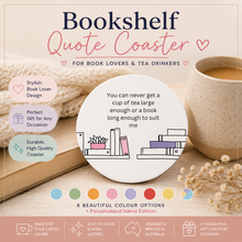 Load image into Gallery viewer, Book Lover Coaster
