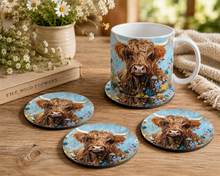 Load image into Gallery viewer, Highland Cow Coaster
