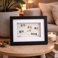 Load image into Gallery viewer, “Together” Pebble Art Frame – Family &amp; Friendship Gift
