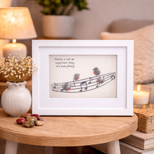Load image into Gallery viewer, Family Pebble Art Frame – “It’s Everything”
