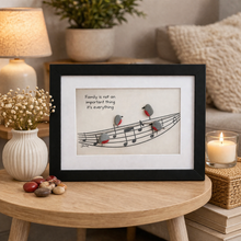 Load image into Gallery viewer, Family Pebble Art Frame – “It’s Everything”
